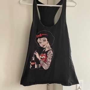 Black Punk Snow White Tank
